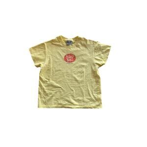 Island Snow Shirt Hawaii Graphic Tee Yellow Red Oval Logo Cotton Girl's Size Lg